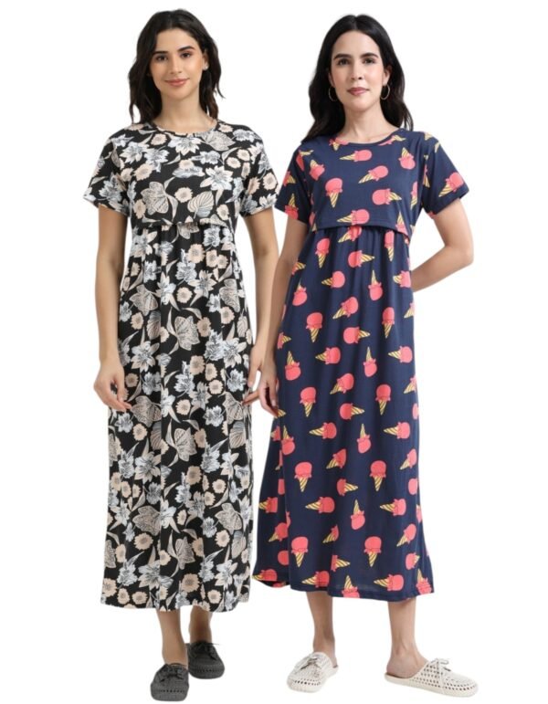 BLACKFLOWER-ICN.jpeg ZIPLESS MATERNITY MAXI-COMBO OF 2