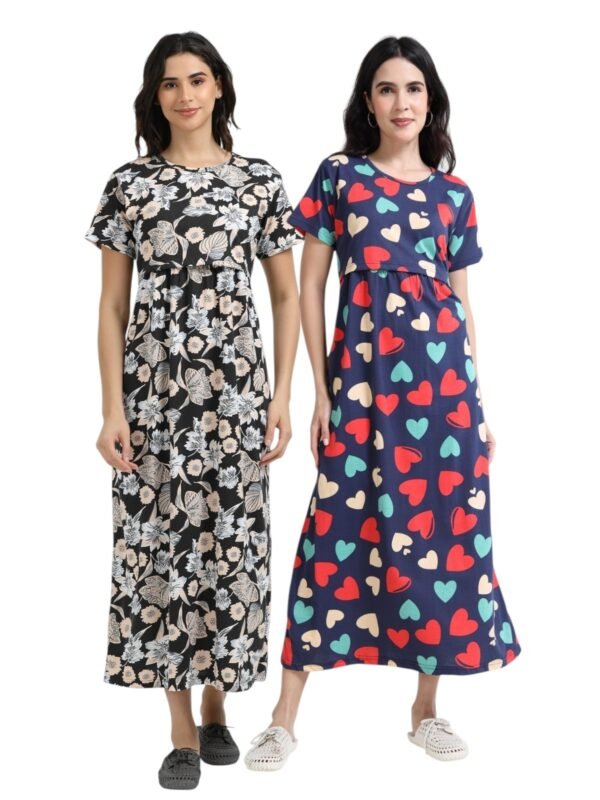 BLACKFLOWER-NH.jpeg ZIPLESS MATERNITY MAXI-COMBO OF 2