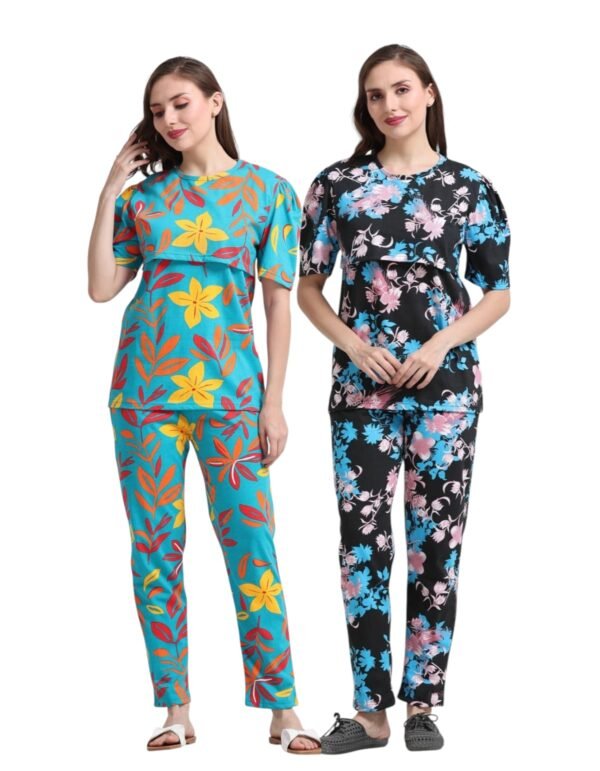 BLILLY-T-FLOWER.jpeg ZIPLESS FEEDING CO-ORD SET COMBO OF 2