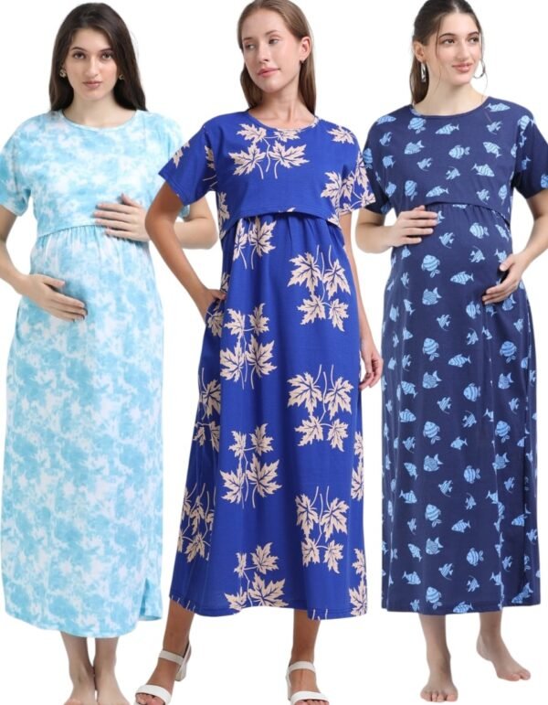 BLUEDD-FISH-NLEAF.jpeg ZIPLESS MATERNITY MAXI-COMBO OF 3