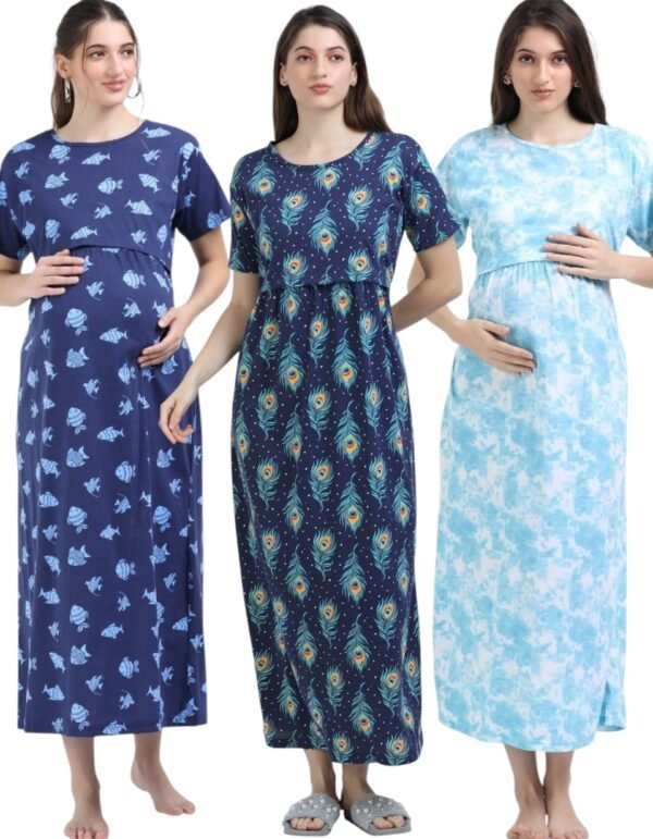 BLUEDD-FISH-PC.jpeg ZIPLESS MATERNITY MAXI-COMBO OF 3