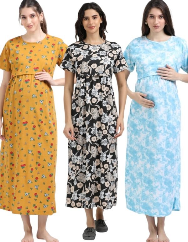 FB-BLUEDD-BLACKFLOWER.jpeg ZIPLESS MATERNITY MAXI-COMBO OF 3