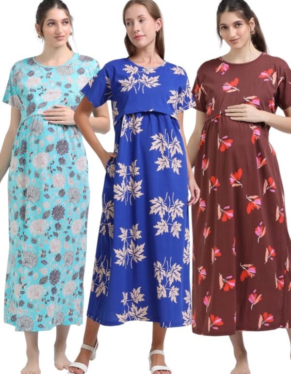 MRF-SKY-NLEAF.jpeg ZIPLESS MATERNITY MAXI-COMBO OF 3
