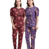 MRF-VIOLETFLOWER.jpeg ZIPLESS FEEDING CO-ORD SET COMBO OF 2