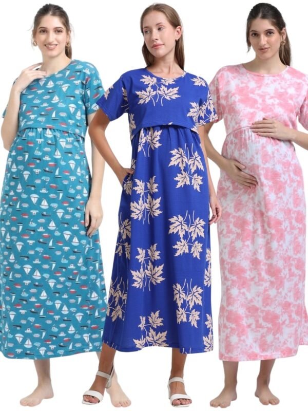 PINKDD-BOAT-NLEAF.jpeg ZIPLESS MATERNITY MAXI-COMBO OF 3