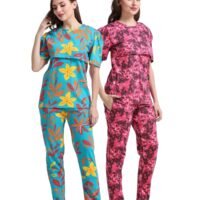 REDDD-T-FLOWER.jpeg ZIPLESS FEEDING CO-ORD SET COMBO OF 2