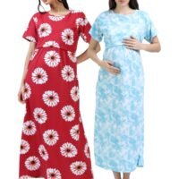 REDFLOWER-BLUEDD.jpeg ZIPLESS MATERNITY MAXI-COMBO OF 2
