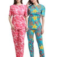 T-FLOWER-PINKDD.jpeg ZIPLESS FEEDING CO-ORD SET COMBO OF 2