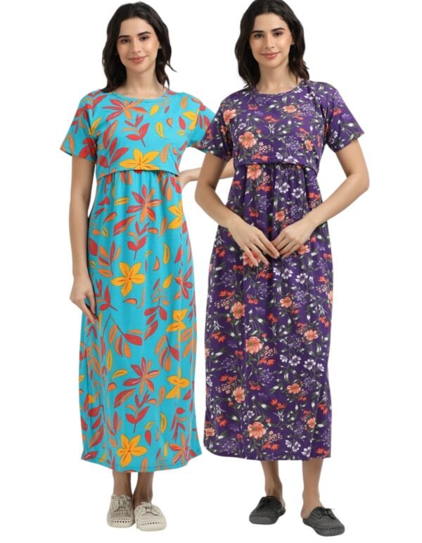 T-FLOWER-VIOLETFLOWER.jpeg ZIPLESS MATERNITY MAXI-COMBO OF 2
