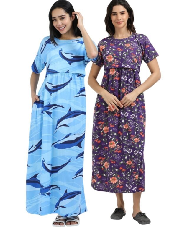 VIOLETFLOWER-DOLPHIN.jpeg ZIPLESS MATERNITY MAXI-COMBO OF 2