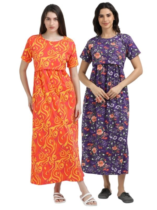 VIOLETFLOWER-OY.jpeg ZIPLESS MATERNITY MAXI-COMBO OF 2