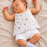 Baby Printed Knot Jabla | Soft Cotton Sleeveless Tie-Up Jabla for Newborn Baby | Any Prints 