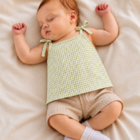 Baby Colour Knot Jabla | Soft Cotton Newborn Sleeveless Tie-Up Jabla | 0–6 Months | Pack of 6 Colours
