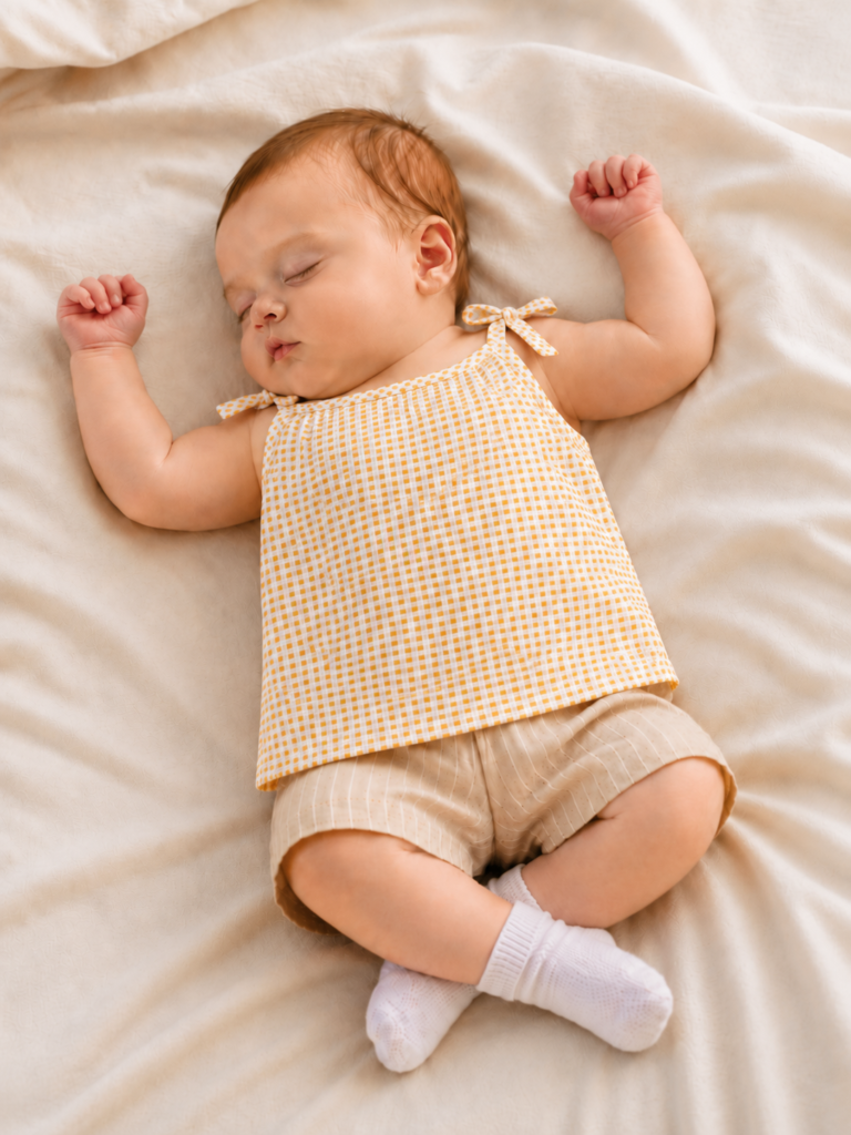 Baby Colour Knot Jabla | Soft Cotton Newborn Sleeveless Tie-Up Jabla | 0–6 Months | Pack of 6 Colours