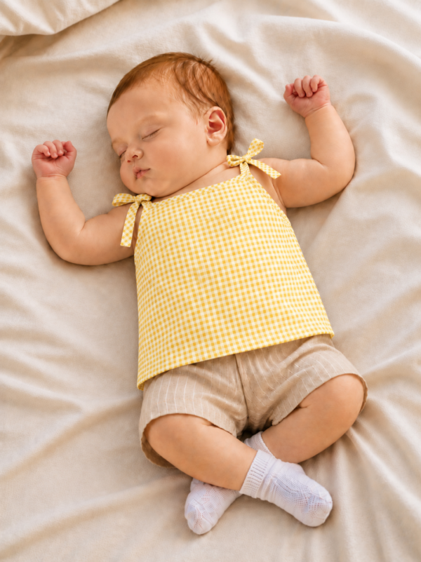 Baby Colour Knot Jabla | Soft Cotton Newborn Sleeveless Tie-Up Jabla | 0–6 Months | Pack of 6 Colours